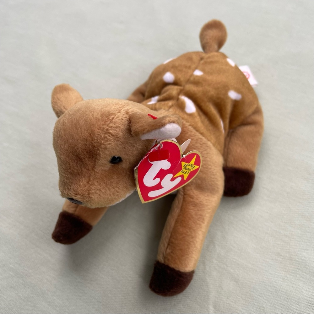 TY beanie baby deer - Whisper 1997 - rare with tag errors